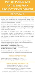 Pop Up Public Art, Art in the Park Project Development Flyer - Proposals