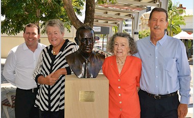 Portrait bust honours the late Cyril Golding's contributions to the region