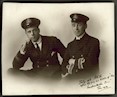Lieutenant Geoffrey Haggard and Commander Henry G Stoker of AE2 in 1919, ANMM Collection Gift from Jennifer Smith