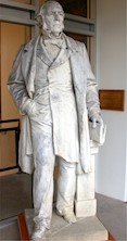 Marble statue of William Ewart Gladstone