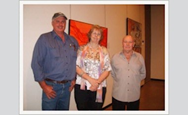 Exhibition Floor Walk with Margaret Worthington and Allan Andrew