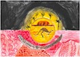 2017 Celebrate Australia Primary School Art Competition First Place Section One: Aboriginal Flag by Ashton Little