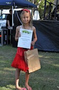 Raven-Lily Bickle-Wallace, Highly Commended Section One, 2017 Celebrate Australia Primary School Art Competition, at the Gladstone Regional Council Australia Day Celebrations and Awards Presentation. Image: D. Paddick