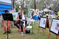 "Take pART"- "Science and Nature" artist Isabella Wood de Melo, during Ecofest 2019. Image: D Paddick